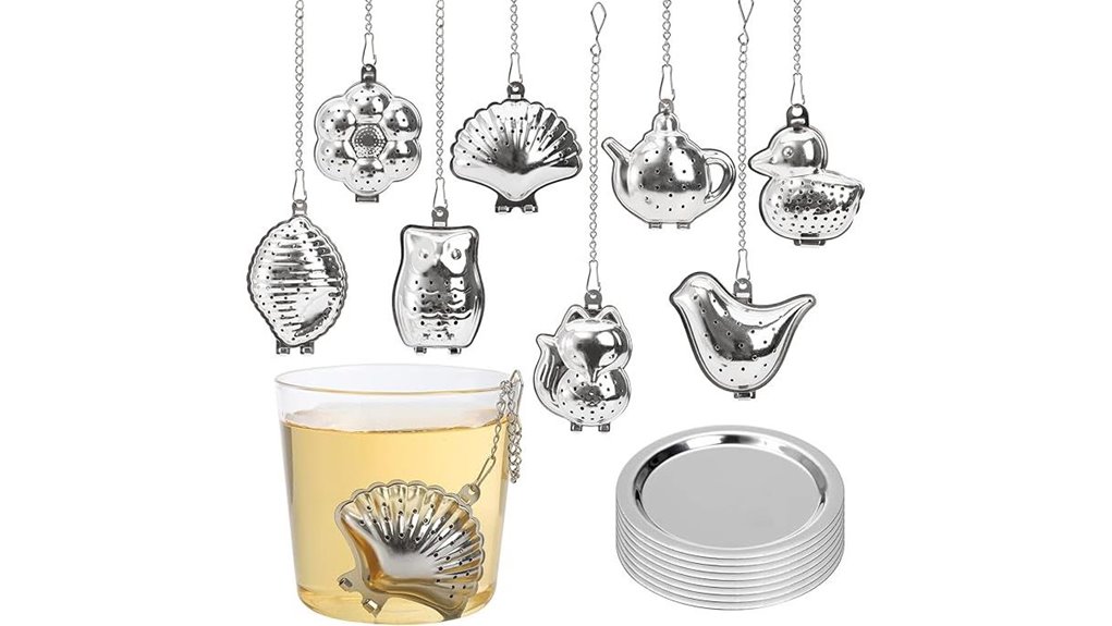 Tea Infuser Set Every Tea Lover Will Deck Out 12 elsjoy eight steel infusers