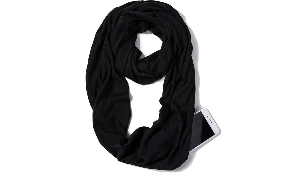 Top Travel Scarves with Hidden Pockets for Secure Carry 1 elzama infinity loop scarf