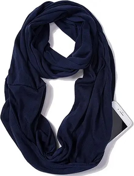 Hidden‑Pocket Scarves Keep Lightweight Items While You Travel 1 elzama scarf hidden zipper