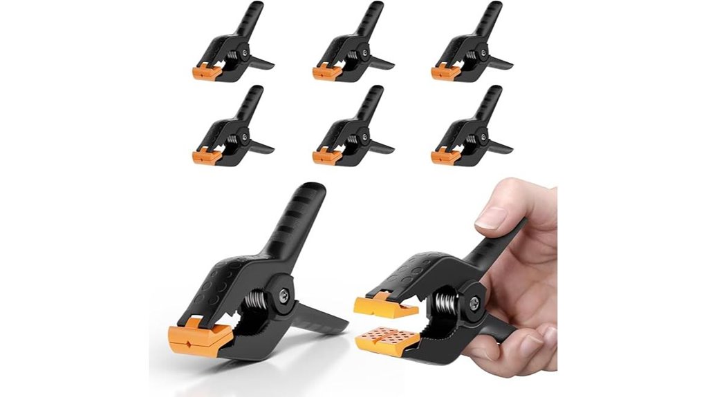 Portable Backdrop Clips For Travel Creators: Easy Setup 4 emart six pack muslin clamps