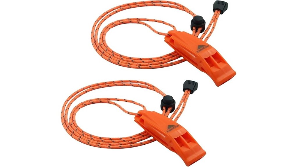 Best Small Durable Travel Safety Whistles for Travelers 2 emergency whistle lanyard kit