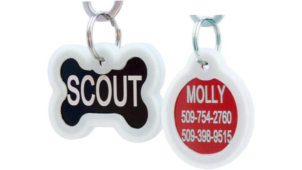 The Best Pet ID Tag Silencers to Keep Your Furry Friend Calm in Hotels 12 engravable glow in dark pet tags