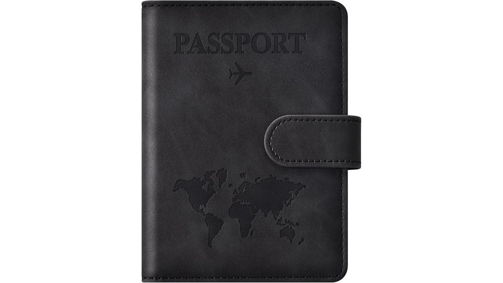 eoehro black passport holder