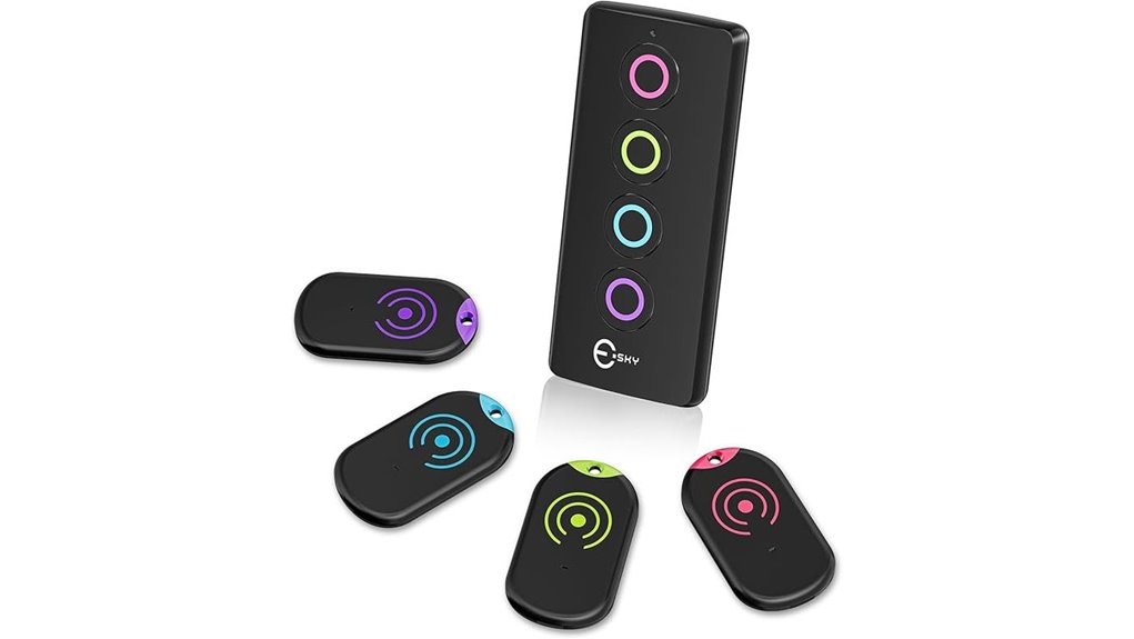 Family Travel Key Finders That Never Lose Your Keys 12 esky 4 receiver 80db finder