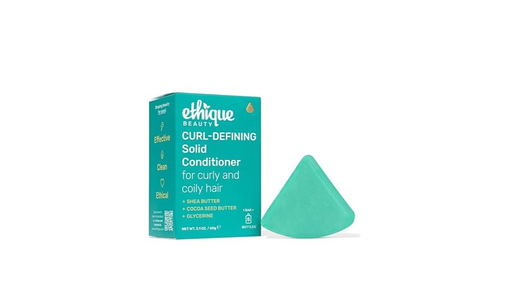 Solid Conditioner Bars Slip & Detangle Curly Hair on the Go 2 ethique shea curl defining bar