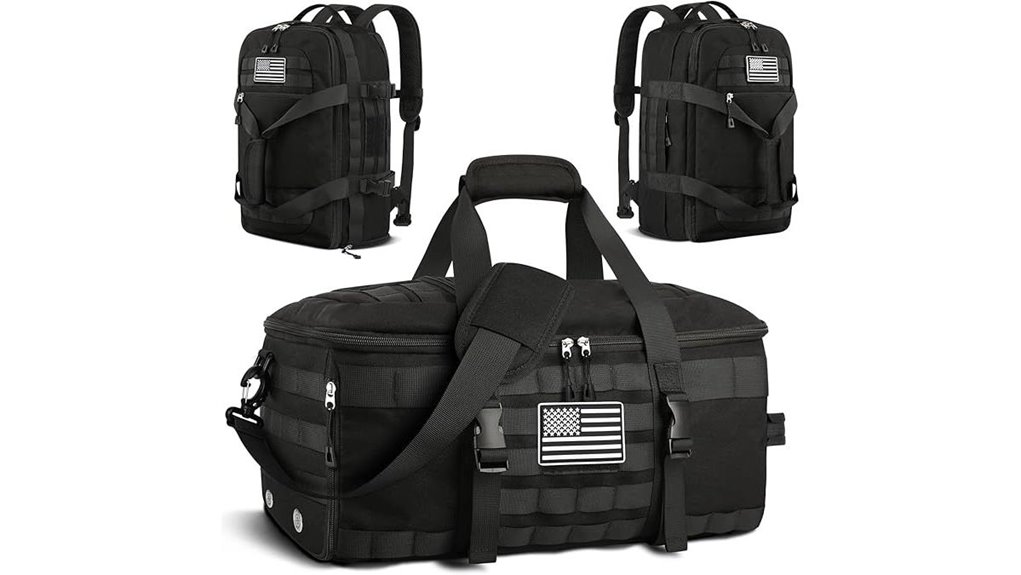 etronik large black duffle