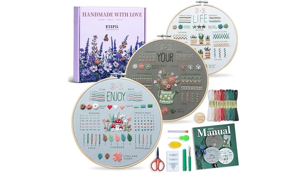 The Ultimate Embroidery Travel Kits for On-the-Go Stitching 3 etspil beginner sampler kit