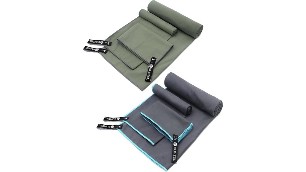 Quick-Dry Travel Towels (Small + Large): Traveler's Favorite 13 eunzel quick dry army towels