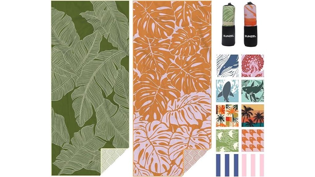 eunzel quick dry beach towel