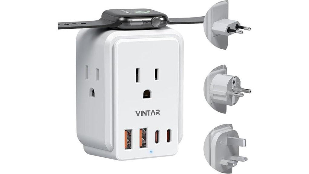 european 3ac 4usb adapter