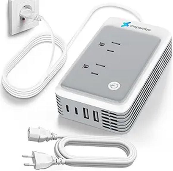 Best Travel Voltage Converters (for Hair Tools) That Keep You Safe 2 european usb travel converter