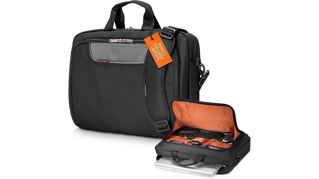 everki 18 4 inch black briefcase