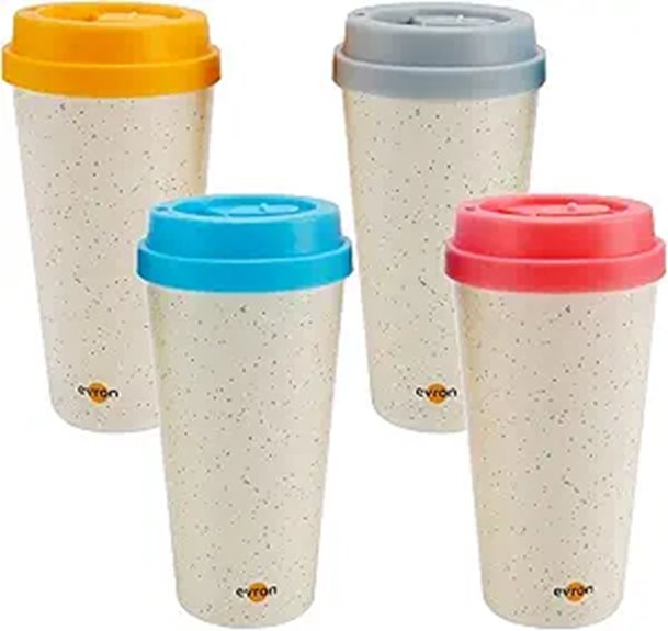 Leakproof Travel Mugs With Locking Lids For Commutes Abroad 2 evron 16oz dual wall anti leak