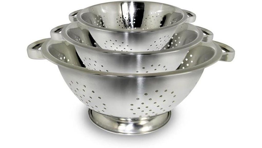 excelsteel stainless 3 set colanders