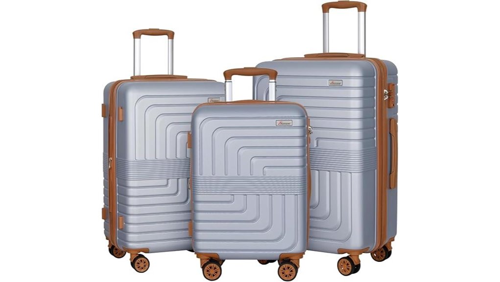 Best Expandable Suitcases for Shopping Trips (Souvenir Space) 5 expandable 22 26 30 luggage set