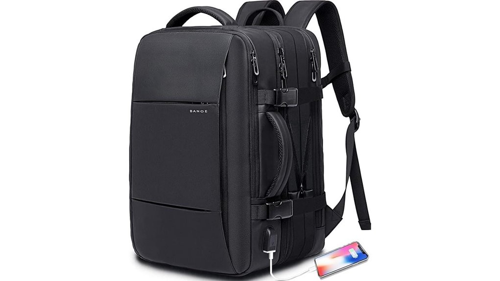 expandable 45l water resistant backpack