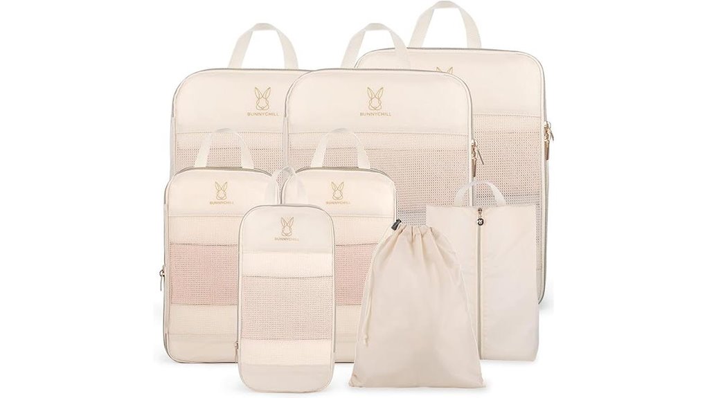 Best Compression Packing Cubes for Bulky Sweaters 7 expandable 6 pack compression cubes