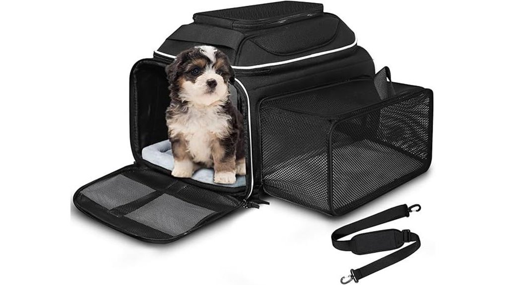 expandable black airline carrier