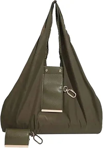 Best Reusable Shopping Bags That Pack Tiny (Keychain Size) 13 expandable leather tote keychain