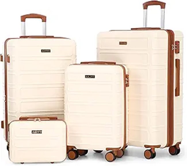 expandable tsa luggage set
