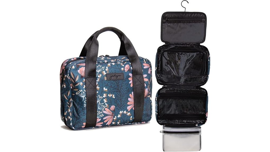 expandable water resistant hanging toiletry