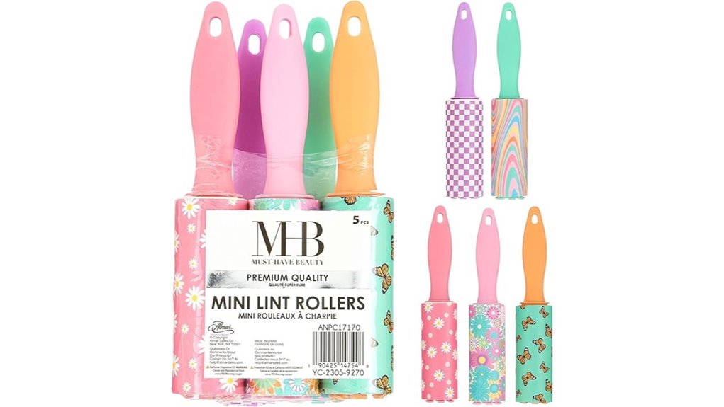 Top Compact, Effective Lint Removers for Travelers 13 expressions 5pc mini rollers