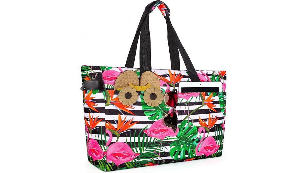 Tote Bags with Separate Wet Pocket (Swimwear Ready) for Dryness 9 extra large waterproof beach tote