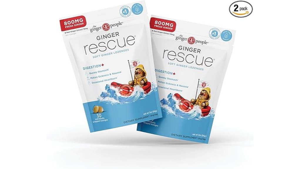 extra strength ginger lozenges