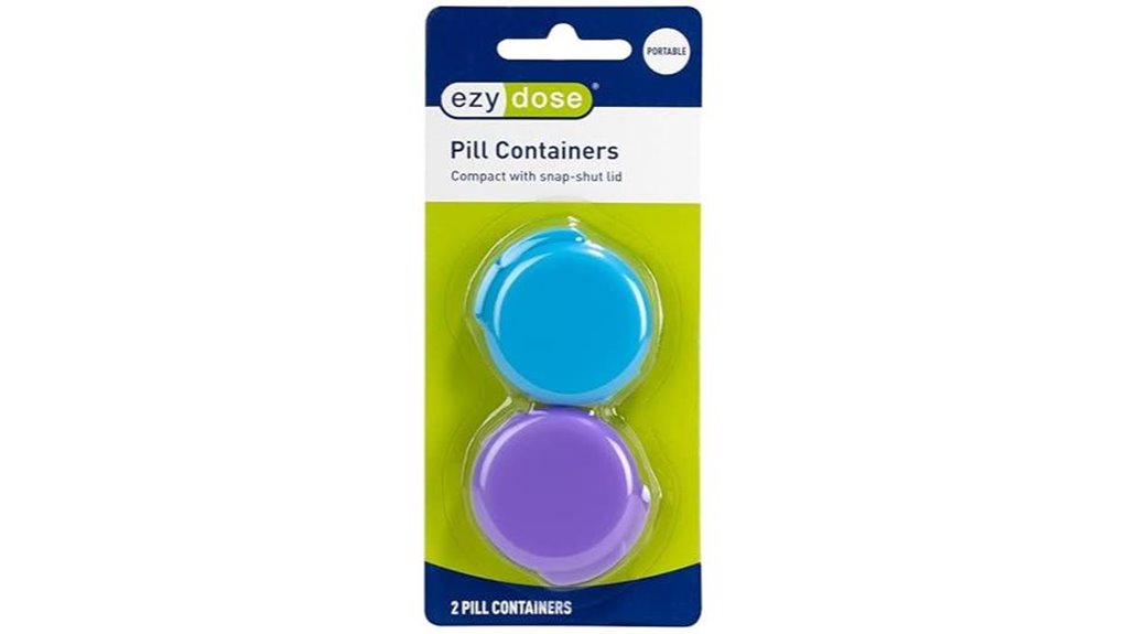 Travel Pill Organizers That Don’t Rattle (Tight Lids) 3 ezy dose pill set