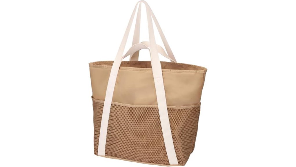 Tote Bags with Separate Wet Pocket (Swimwear Ready) for Dryness 8 f color waterproof beach tote