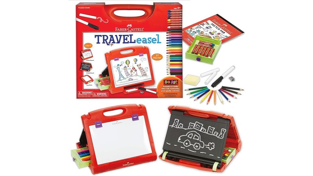Best Travel Easels (Lightweight Tabletop) for Artists On Move 5 faber castell 30 piece portable easel