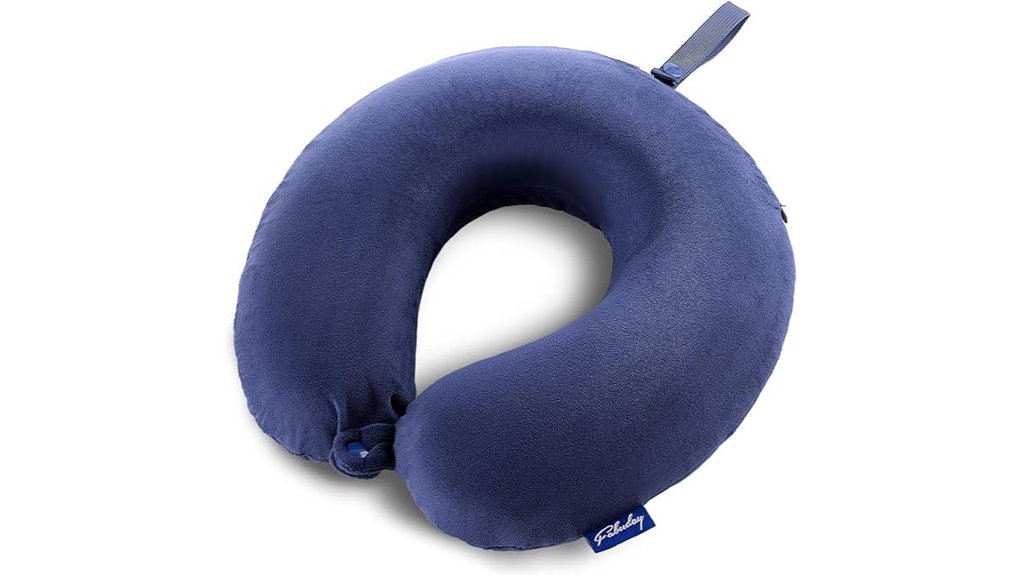 Travel Neck Pillows That Keep Your Head in Place 1 fabuday memory foam travel pillow