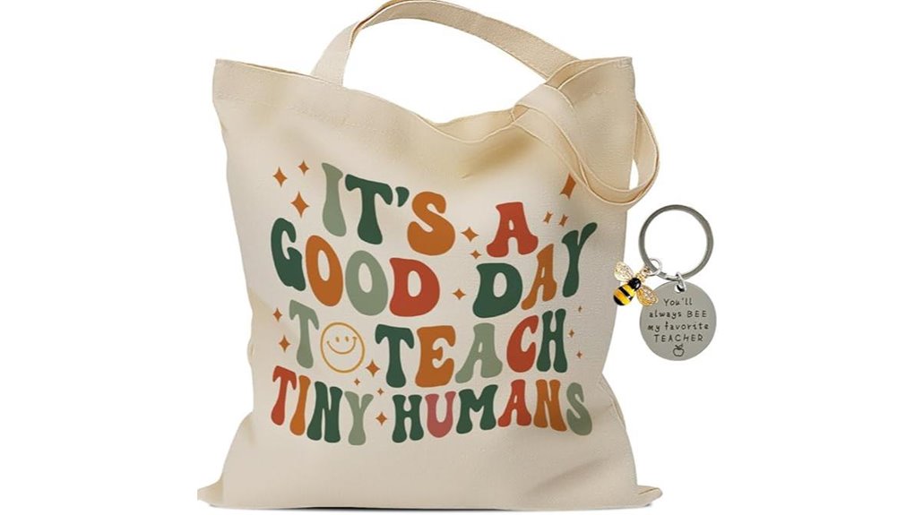 Best Reusable Shopping Bags That Pack Tiny (Keychain Size) 11 faljiok teacher tote keychain