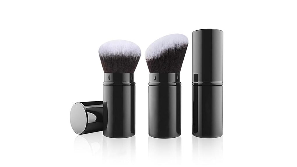 Sunscreen Powder Brushes for Travel Reapply Over Makeup 15 falliny retractable powder brushes
