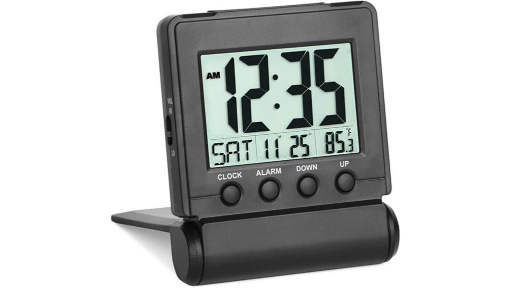 Best Loud and Simple Travel Alarm Clocks for On‑The‑Go 11 famicozy folding digital alarm