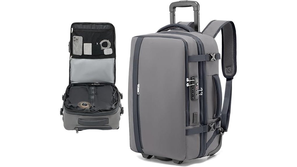 Best Lightweight Rolling Backpacks Multi‑City Travel Must‑Have 4 fanwoli vacuum tsa lock