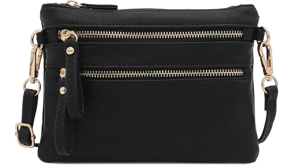 fashionpuzzle small multi zipper wristlet