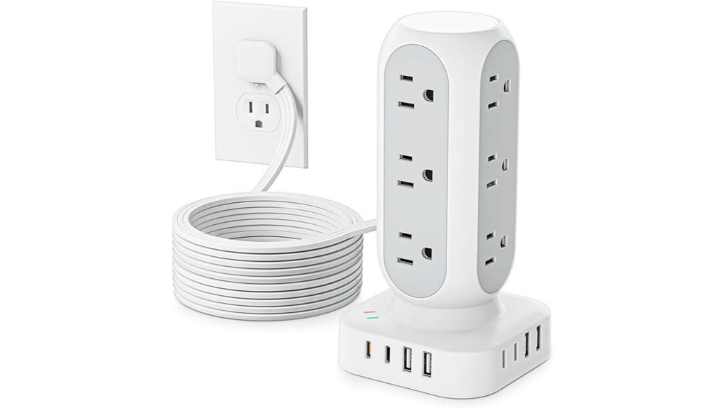 Family Multi-Charging Stations – One Outlet, Many Devices 13 fast 12 outlet 10 ft 40w