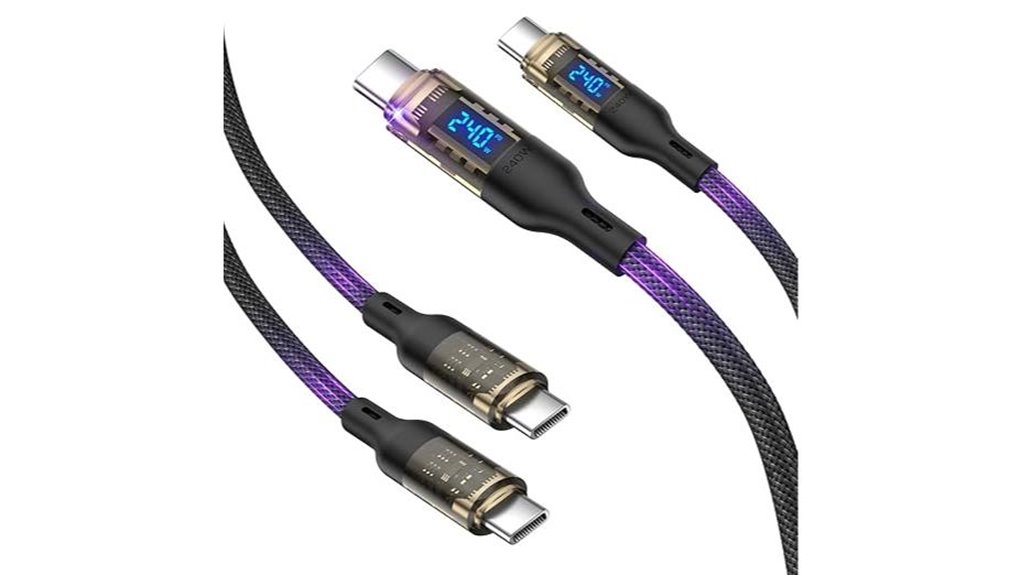 Top USB‑C Cables with Wattage Displays for Power‑Savvy Users 12 fast 240w led usb c