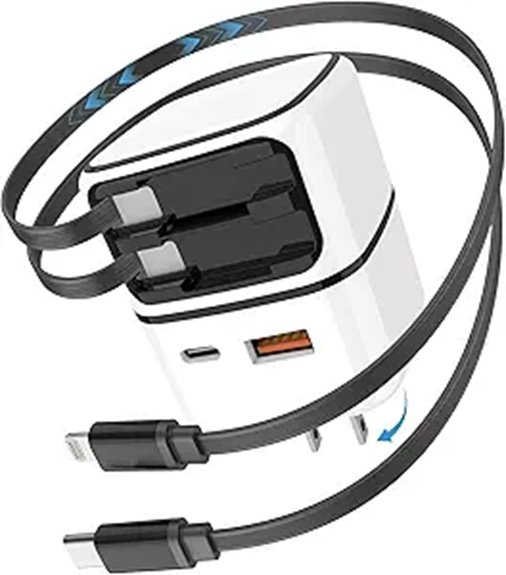 Best GaN Chargers With Retractable Plug (Compact) For Travel 13 fast 35w dual usb