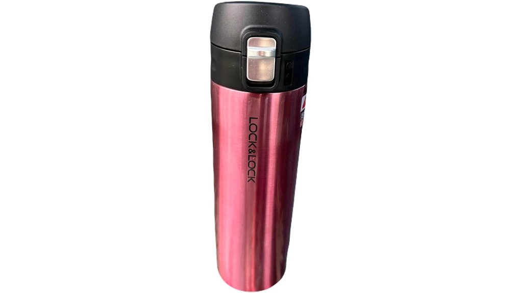 Leakproof Travel Mugs With Locking Lids For Commutes Abroad 3 feather light ruby mug
