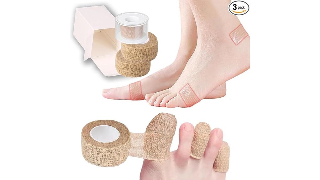 Travel-Ready Anti-Friction Toe Sleeves That Keep Blisters Away 7 feet and toe protection trio