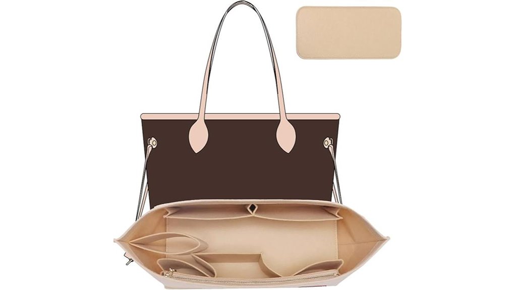 Packable Tote Inserts That Give Big Bags Instant Structure 11 felt tote base organizer