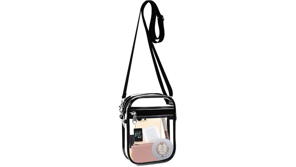 fibrdoo clear crossbody pocket