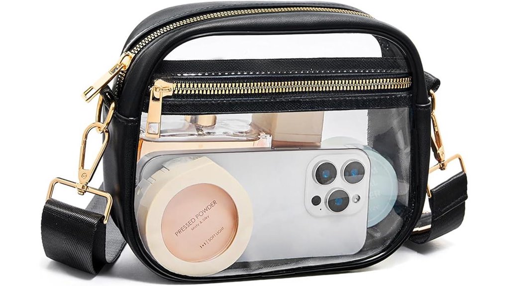 fibrdoo clear crossbody purse