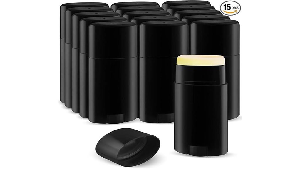 fifteen black twist up sticks