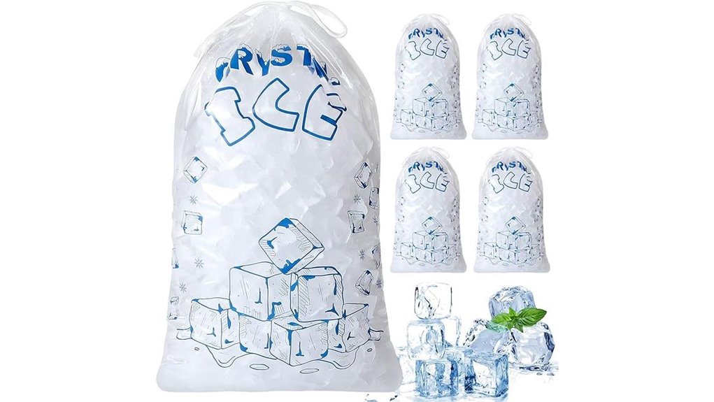 Reusable Ice Cube Bags (Freezer Safe) That Keep Ice Frozen 2 fifty 8lb reusable durable