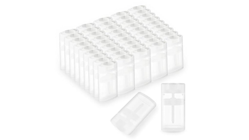 fifty clear deodorant cans