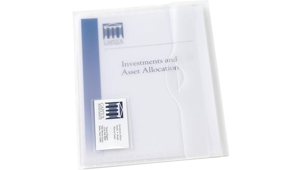 fifty page clear wallet