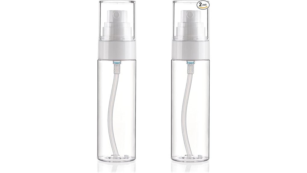 Travel Spray Bottles for Skincare (Fine Mist Picks) Easy Mist 8 fine mist spray 3 4oz